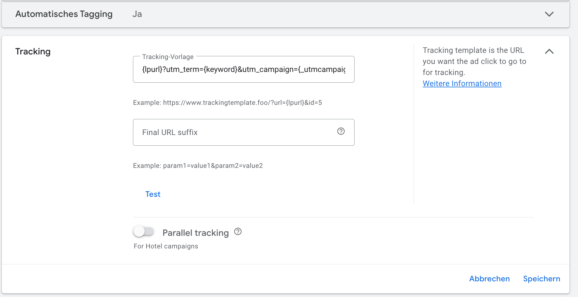 Google Ads UTM-Parameter | norisk Group