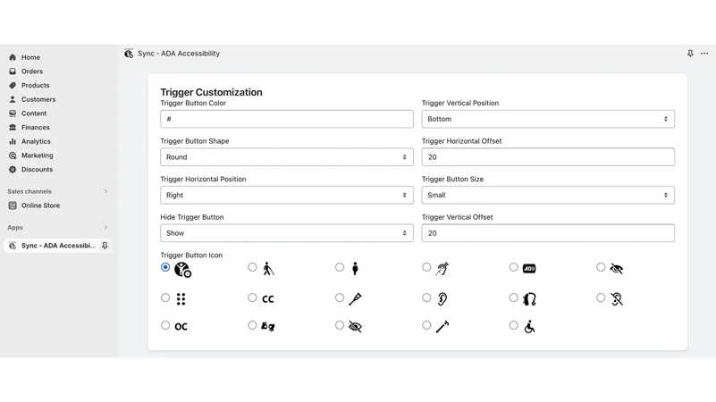 ADA WCAG ACCESIBILITY Shopify