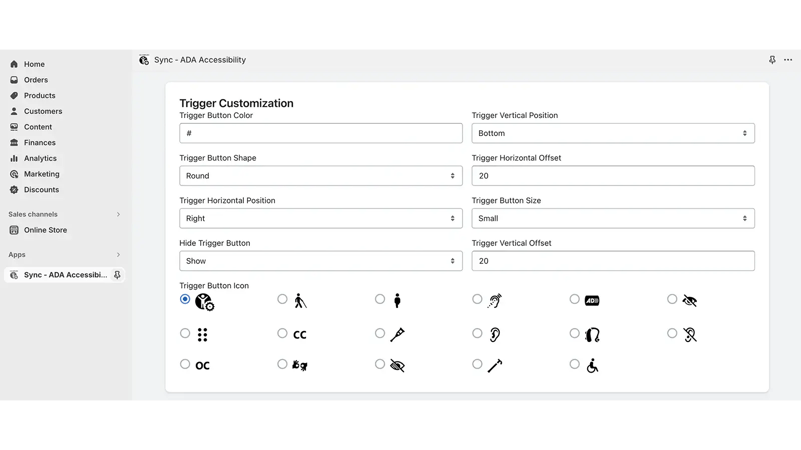 ADA WCAG ACCESIBILITY Shopify