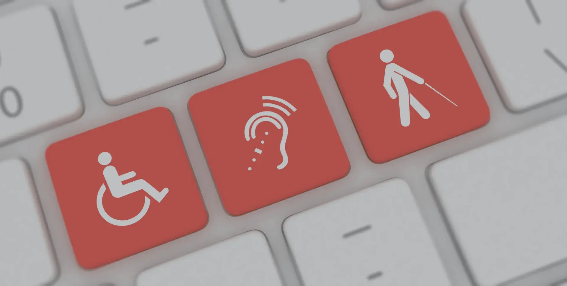Tastatur mit Accessibility Symbolen